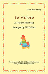 La Pinata Two-Part choral sheet music cover Thumbnail